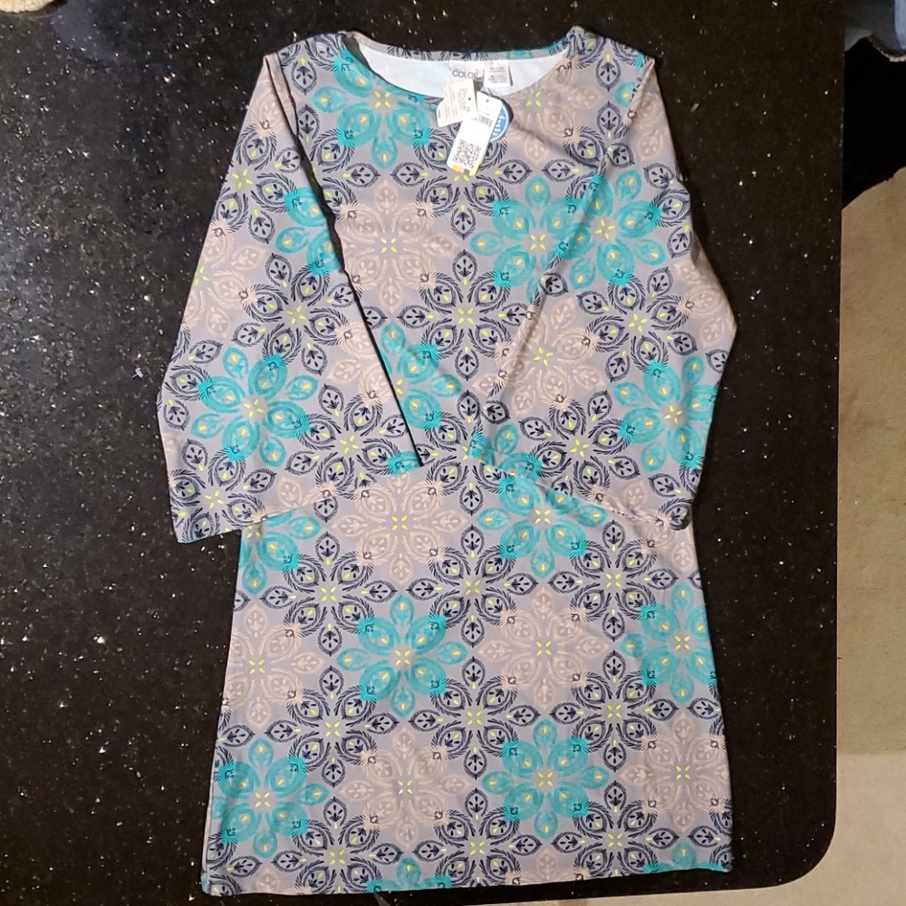 NWT All For Color 50+UPF sun protection dress L